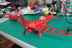Spitfire model plane for laser cutting or 3D printing 