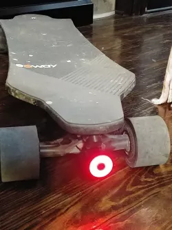 (still in development light may fall off) Exway X1 pro bike light mount adapter