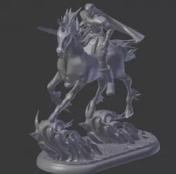 Strahd on horseback (Nightmare)