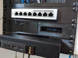 USB 1U Access Panel for 10" Server Rack