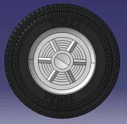 Vintage Tonka Wheel & Tire 