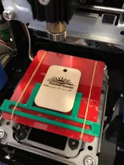 Wooden tag alignment jig for NEJE type mini laser