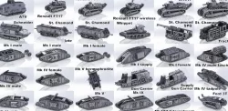 1-200 WWI tanks and vehicles