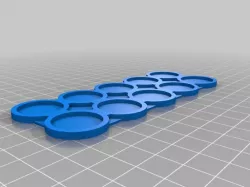 25mm Warhammer Round Movement Trays