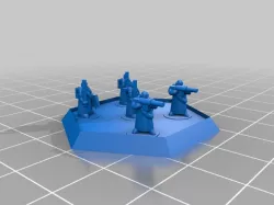 6mm Scale Generic Human Infantry in Greatcoat Command On HexBase