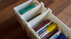 AA Battery Storage Box Divider