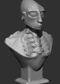 Alien's statue