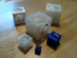 BallInABox - A sphere trapped inside a cube - Prints in place