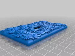 Custom Flower Light Switch Cover
