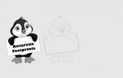 Cute Penguin sign laser cut