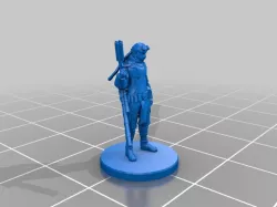 Elf/Half-Elf Gunslinger Miniature