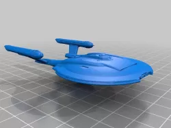 Enterprise NX-01 Refit 1:2500 scale (solidified and tweaked for SLA/DLP printing)
