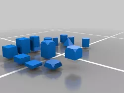 Generic shapes with magnet slot