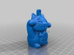 Happy Cat (Maneki Neko) KEYCHAIN MOD