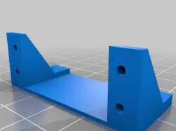 Horizontal micro servo mounting bracket