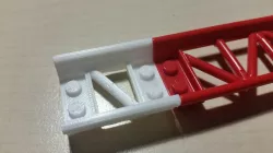 LEGO-compatible Rollercoaster Track (short straight)