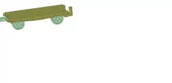 Lego duplo wagon flat bed - small