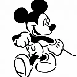 Mickey Mouse stencil