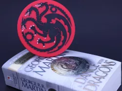 Multi-Color Game of Thrones Coaster - House Targaryen