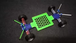 RC Bare Chassis for displaying 1/10 drift shell & wheels