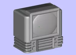 Retro TV (40s). Scale 1/87