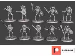 Skeleton Beastman Warriors - Melee Ram Ragers