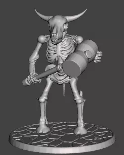 Skeleton Warrior Beastman Cow/Bull - WarHammer