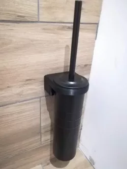 support for fixing the toilet brush: SVARTSJÖN from IKEA