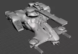 Tau Hammerhead Tank Remaster with detail