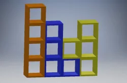 Tetris Themed Shelves