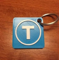 Thingiverse Logo Keychain (2colors)
