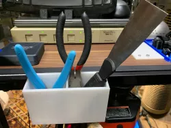 Tool box for magnetic tool strip