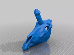 Unicock skull
