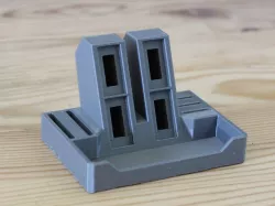 USB & SD holder + compartment for caps