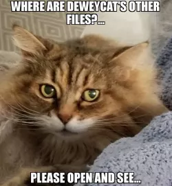 Where are Deweycat's Other files>>>>
