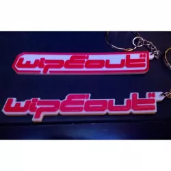 Wipeout Logo Keyring / Keychain / Keyfob / Bag Charm