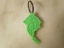 Wolf keychain