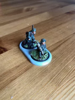 25mm base double tray (1x2)