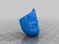 Baby Groot Head Keychain