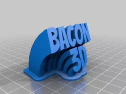 Bacon 3D Text