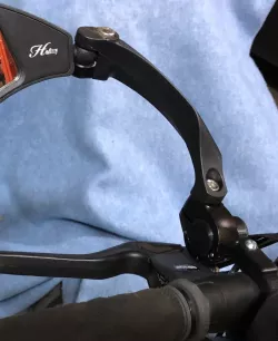 Bike mirror extension bracket