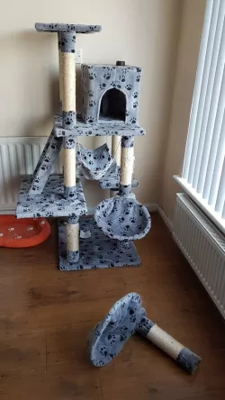 Cat Condo / activity scratching Pole repair kit. (For owners of fat cats)