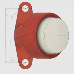 Catalyst Machineworks  SuperLight 5 inch AXII ufl antenna mount