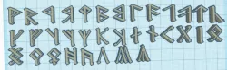 Certhas Daeron - Dwarvish runes - Lord of the Rings