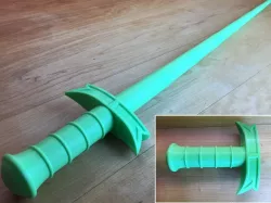 Collapsing Broadsword (Print in Place)