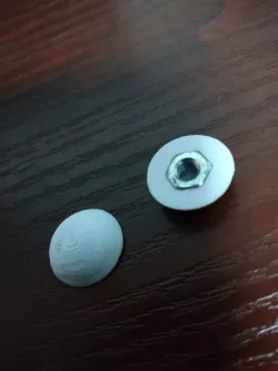 Customizable hexagonal nut cover