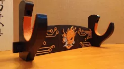 Cyberpunk Katana / Weapon hanger