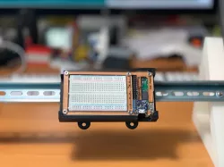 Din Rail mount for C4Labs Zebra Zero Plus Breadboard Case 