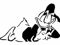 Donald duck stencil