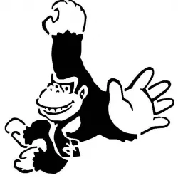 Donkey Kong stencil